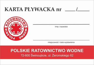 Karta Pływacka